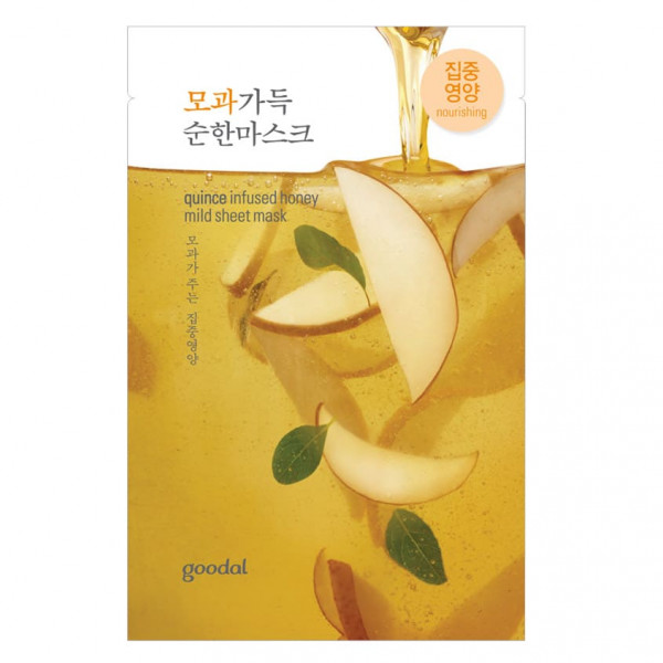 Goodal Питательная маска для лица c экстрактом айвы и мёдом Quince Infused Honey Mild Sheet Mask (23 мл)