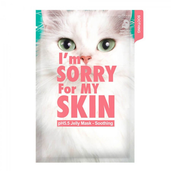 I'm Sorry For My Skin Успокаивающая тканевая маска для лица с центеллой pH5.5 Jelly Mask-Soothing (33 мл)
