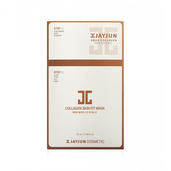 JAYJUN Двухшаговый экспресс-набор для упругости кожи Collagen Skin Fit Mask (25 мл + 1,5 мл)