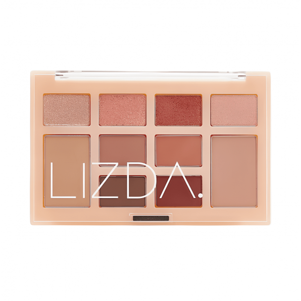 LIZDA Палетка теней для век в коричневых оттенках Mood Fit Palette 03. Reed Letter (11,6 г)