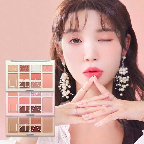 LIZDA Палетка теней для век в коричневых оттенках Mood Fit Palette 03. Reed Letter (11,6 г)