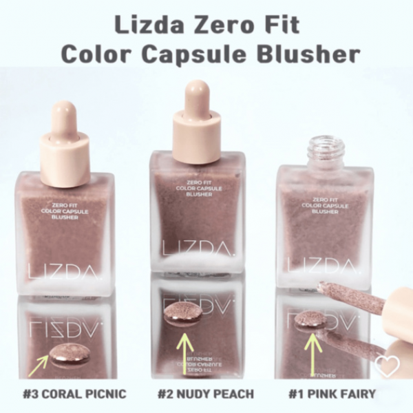 LIZDA Жидкие румяна для лица "Розовая фея" Zero Fit Color Capsule Blusher #1 Pink Fairy (10 мл)
