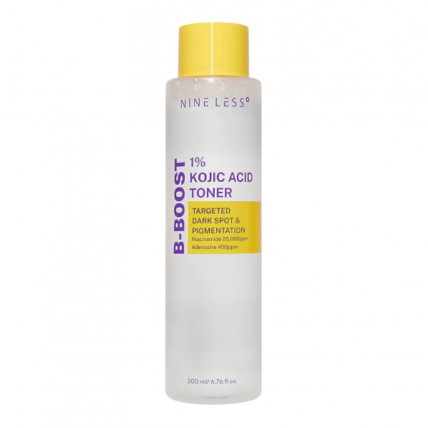 NINE LESS Осветляющий тонер для лица с коевой кислотой B-Boost 1% Kojic Acid Toner (200 мл)
