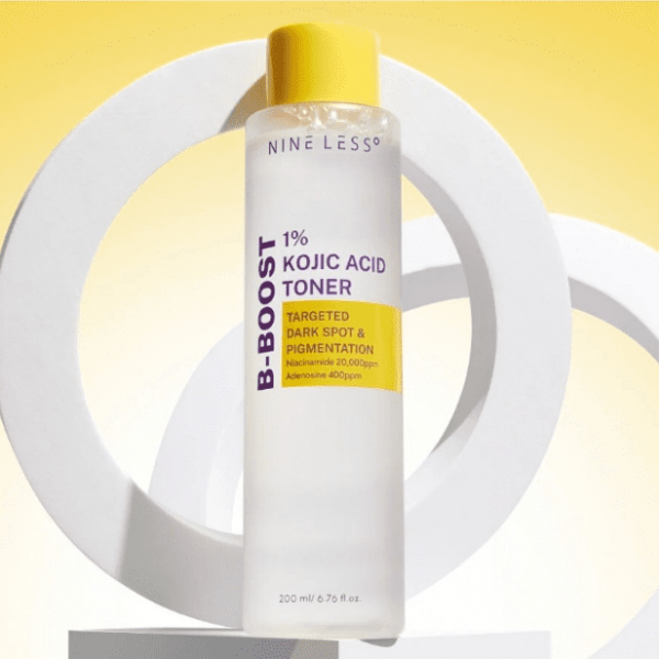 NINE LESS Осветляющий тонер для лица с коевой кислотой B-Boost 1% Kojic Acid Toner (200 мл)