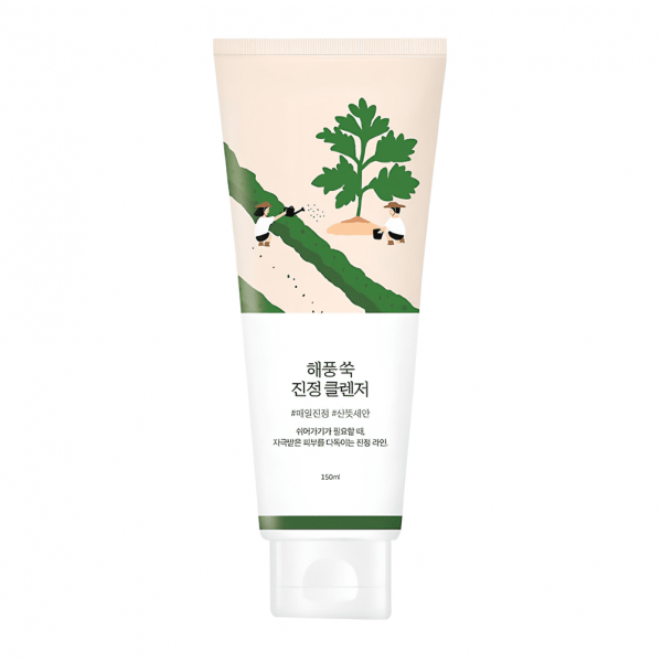 ROUND LAB Успокаивающая пенка для умывания с полынью Mugwort Calming Cleanser (150 мл)