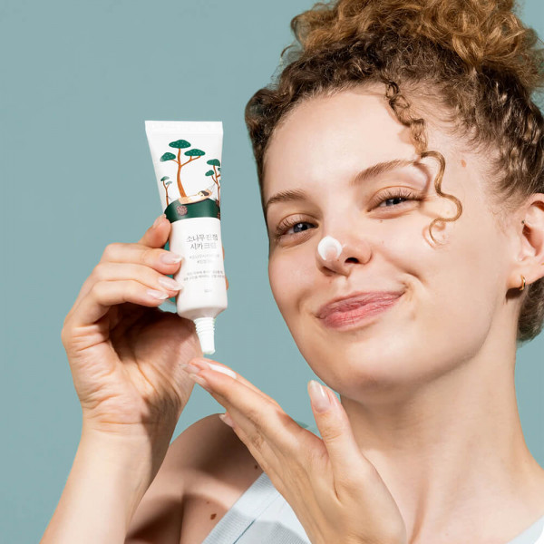 ROUND LAB Успокаивающий крем для лица с экстрактами сосны и центеллы Pine Calming Cica Cream (50 мл)