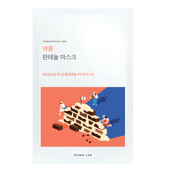 ROUND LAB Питательная тканевая маска для лица с черной соей и пантенолом Soybean Panthenol Mask (25 мл)