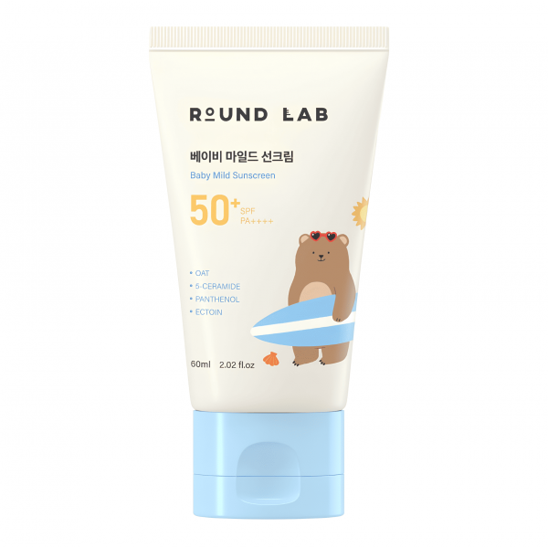 ROUND LAB Детский солнцезащитный крем для лица Baby Mild Sunscreen SPF50+ PA++++ (60 мл)