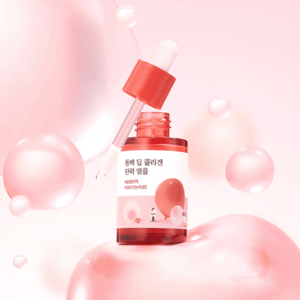 ROUND LAB Укрепляющая сыворотка для лица с коллагеном и экстрактом камелии Camellia Deep Collagen Firming Ampoule (30 мл)