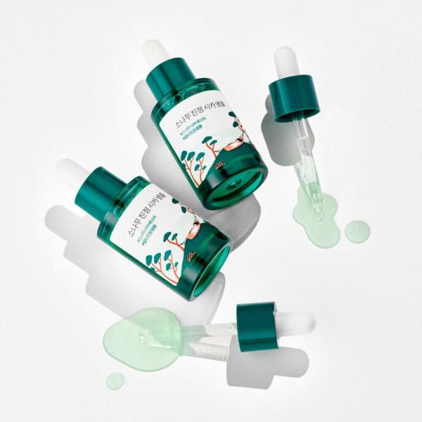 ROUND LAB Успокаивающая сыворотка для лица с экстрактами сосны и центеллы Pine Calming Cica Ampoule (30 мл)