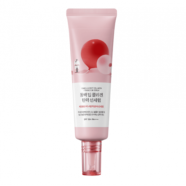 ROUND LAB Солнцезащитная сыворотка для лица с экстрактом камелии Camellia Deep Collagen Firming Sun Serum SPF50+ PA++++ (50 мл)