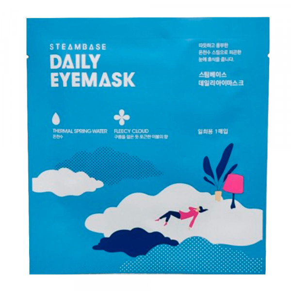 Steambase Паровая маска для глаз c ароматом жасмина Daily Eyemask Fleecy Cloud (50 г)