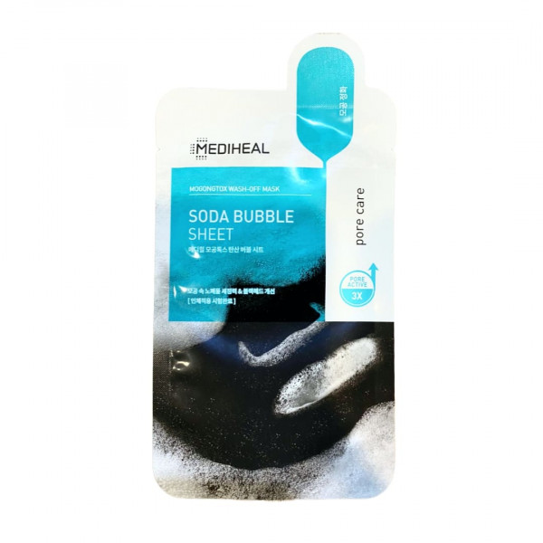 MEDIHEAL Очищающая пузырьковая маска для лица Mogongtox Soda Bubble Sheet (20 мл)