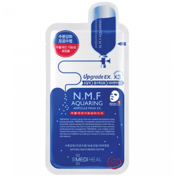 MEDIHEAL Увлажняющая ампульная тканевая маска для лица N.M.F Aquaring Ampoule Mask EX (25 мл)