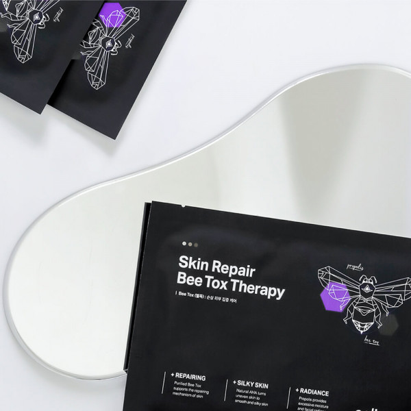 Celimax Выравнивающая тканевая маска для лица с прополисом и пчелиным ядом Skin Repair Bee Tox Therapy Mask (25 мл)