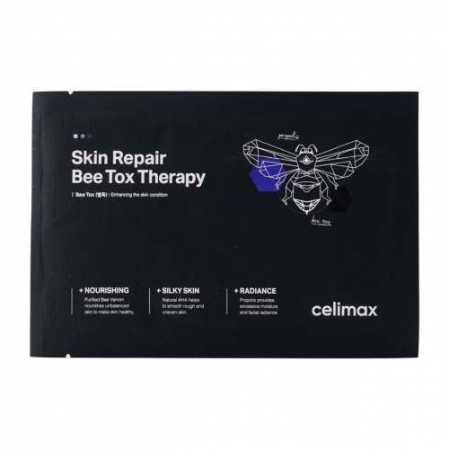 Celimax Выравнивающая тканевая маска для лица с прополисом и пчелиным ядом Skin Repair Bee Tox Therapy Mask (25 мл)