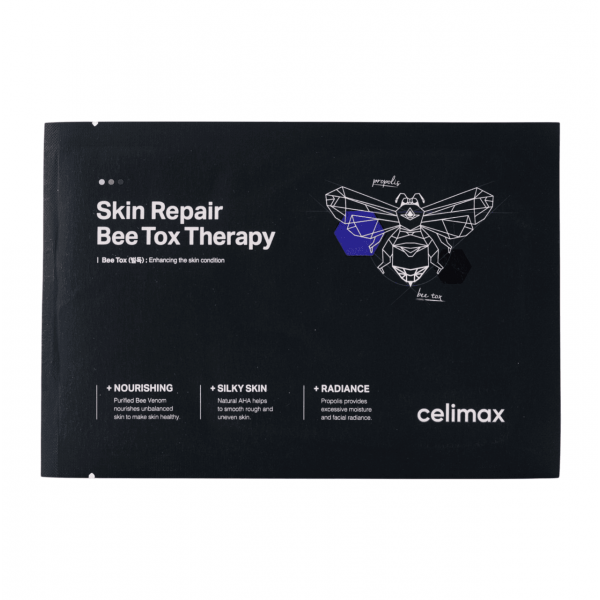 Celimax Выравнивающая тканевая маска для лица с прополисом и пчелиным ядом Skin Repair Bee Tox Therapy Mask (25 мл)