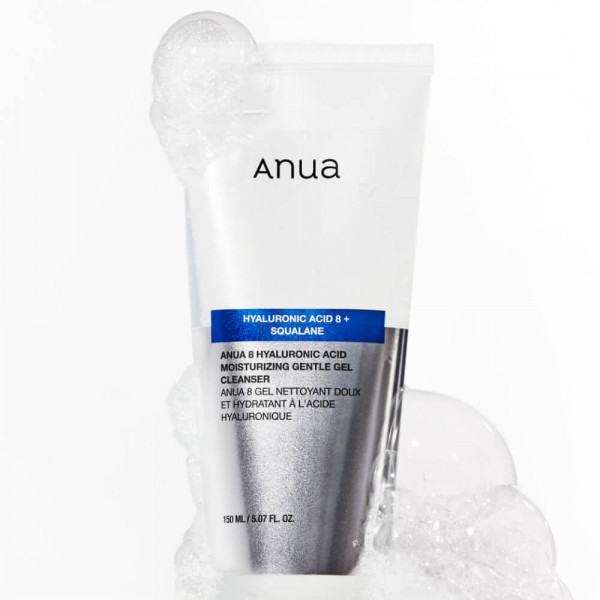 ANUA Мягкий гель для умывания с гиалуроновой кислотой 8 Hyaluronic Acid Moisturizing Gentle Gel Cleanser (150 мл)