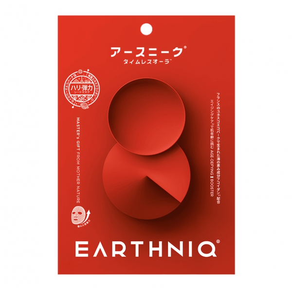 EARTHNIQ Антивозрастная тканевая маска для лица с экстрактом бурых водорослей Timeless Aura Antiaging Mask (25 мл)