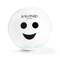 SAVONRY Парфюмированная соляная бомбочка для ванны с пеной "Доброе приведение" Friendly Ghost (1 шт)