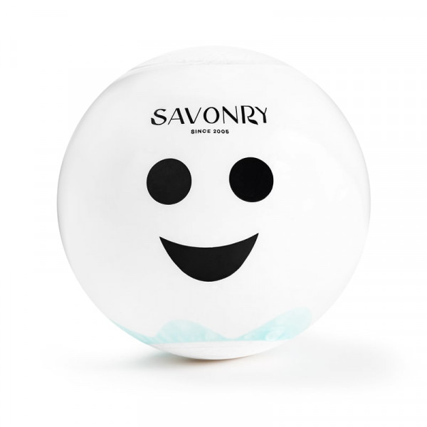 SAVONRY Парфюмированная соляная бомбочка для ванны с пеной "Доброе приведение" Friendly Ghost (1 шт)