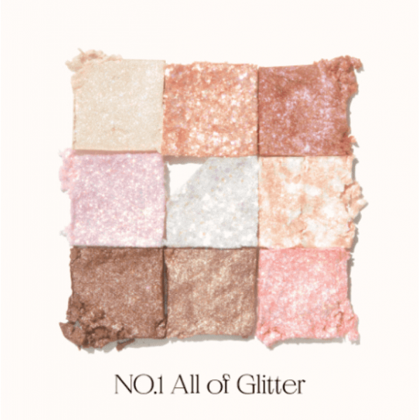 UNLEASHIA Палетка глиттеров для век №1 Glitterpedia Eye Palette №1. All of Glitter (6,6 г)