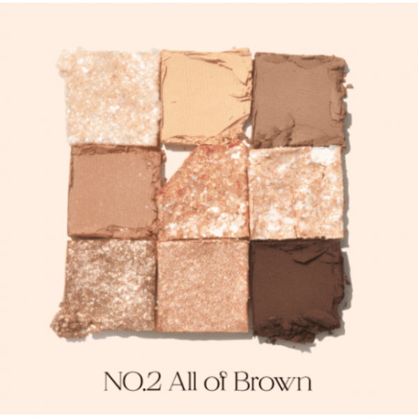 UNLEASHIA Палетка теней для век в коричневых оттенках №2 Glitterpedia Eye Palette №2. All of Brown (6,6 г)