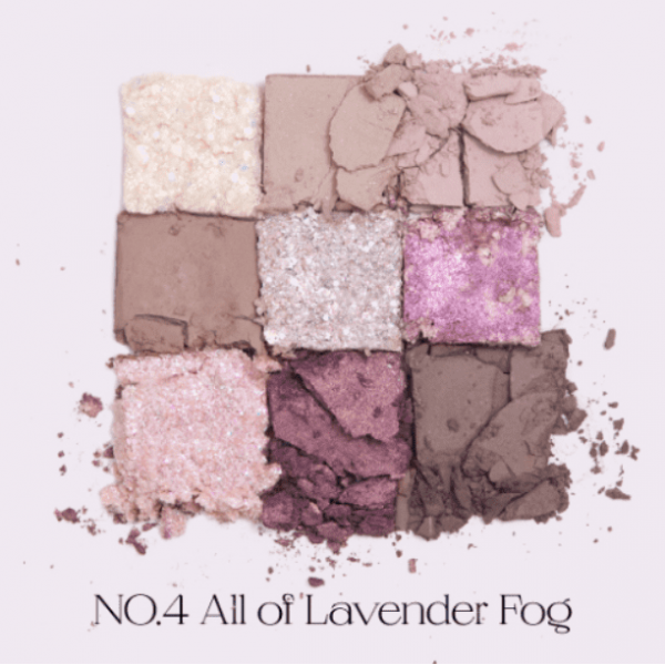 UNLEASHIA Палетка теней для век в лавандовых оттенках №4 Glitterpedia Eye Palette №4. All of Lavender Fog (7,5 г)