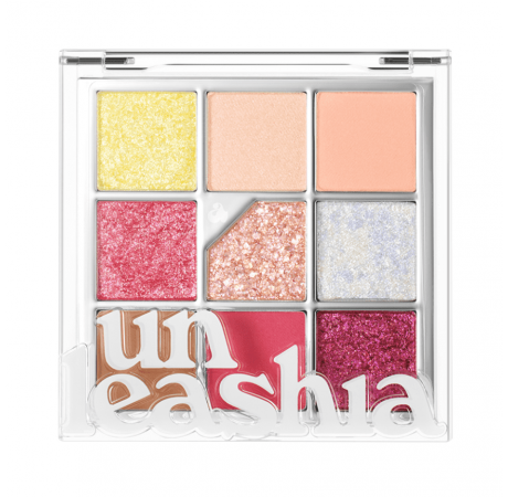 UNLEASHIA Палетка теней для век в персиковых оттенках №7 Glitterpedia Eye Palette №7. All of Peach Ade (6,9 г)