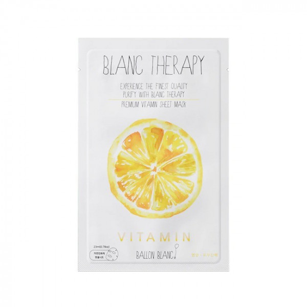 BALLON BLANC Питательная тканевая маска для сияния лица с витамином С Vitamin Sheet Mask (23 мл)