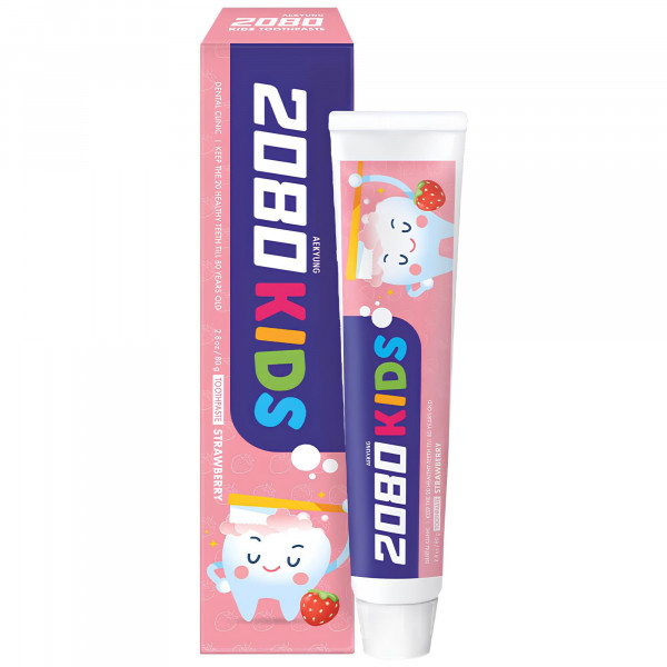 Dental Clinic 2080 Детская зубная паста 2+ со вкусом клубники Kids Toothpaste Strawberry (80 г)
