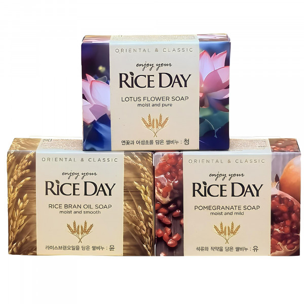 LION Парфюмированное туалетное мыло для тела с маслом рисовых отрубей Rice Day Soap Yoon (100 г)