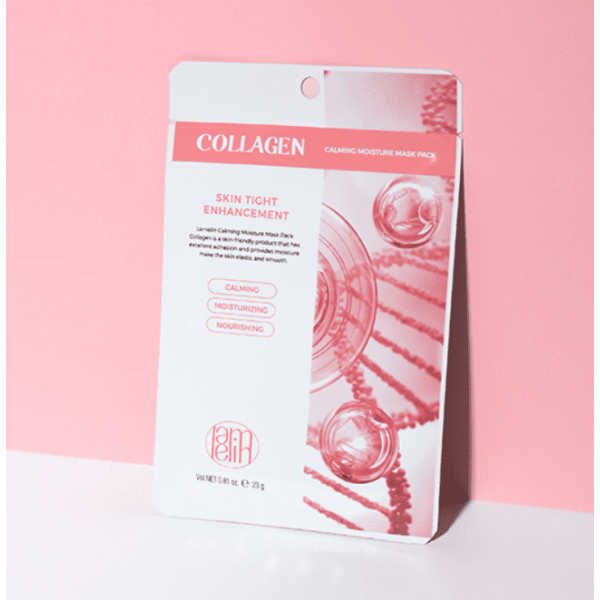 Lamelin Тканевая маска для лица с коллагеном Calming Moisture Mask Pack Collagen (23 г)