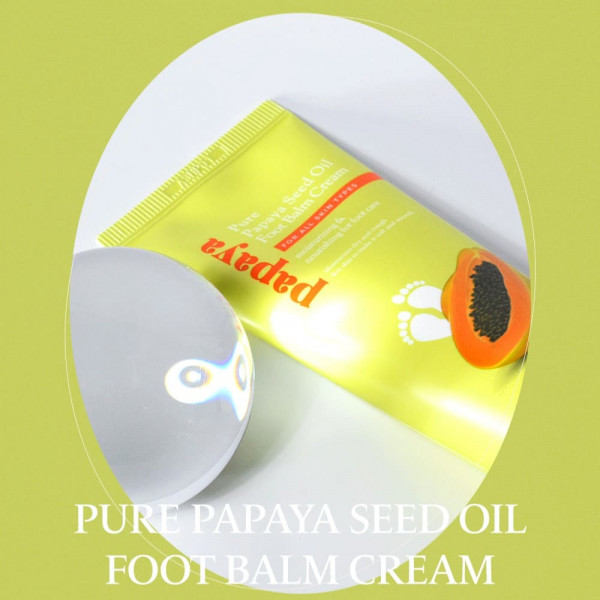 Lamelin Крем-бальзам для ног с маслом папайи Pure Papaya Seed Oil Foot Balm Cream (100 мл)