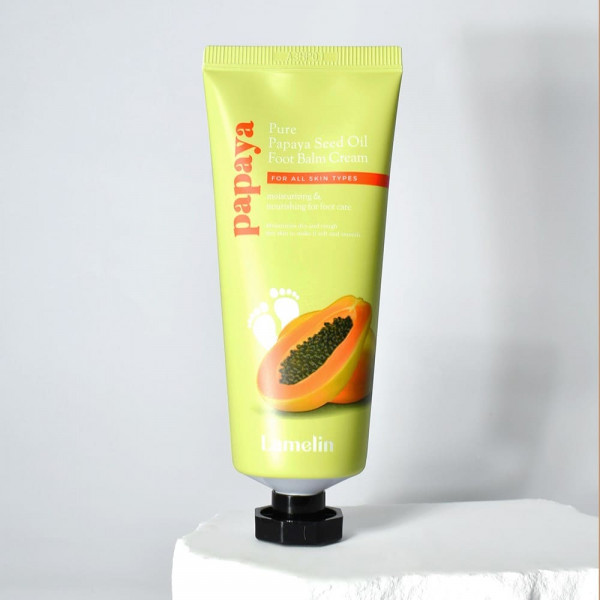 Lamelin Крем-бальзам для ног с маслом папайи Pure Papaya Seed Oil Foot Balm Cream (100 мл)