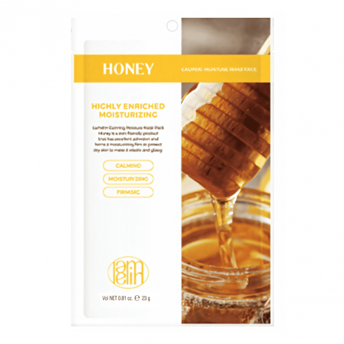Lamelin Увлажняющая тканевая маска для лица с экстрактом меда Calming Moisture Mask Pack Honey (23 г)
