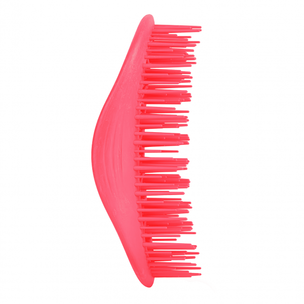 SOLOMEYA Мини-расческа с ароматом клубники для сухих и влажных волос Wet Detangler Brush Paddle Strawberry Mini (6 х 11 см)
