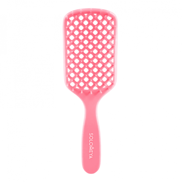 SOLOMEYA Вентилируемая расческа для волос с ароматом крамбл кукис Aroma-Vented Hair Brush Crumble Cookie (1 шт)