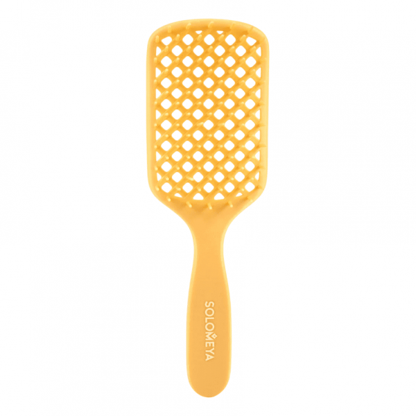 SOLOMEYA Вентилируемая расческа для волос с ароматом ванили Aroma-Vented Hair Brush Vanilla (1 шт)