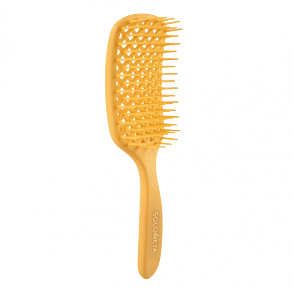SOLOMEYA Вентилируемая расческа для волос с ароматом ванили Aroma-Vented Hair Brush Vanilla (1 шт)