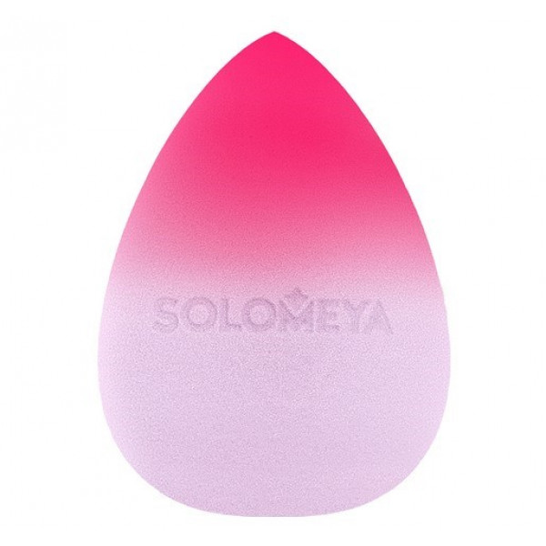 SOLOMEYA Меняющий цвет косметический спонж для макияжа Purple-pink Color Changing Blending Sponge (1 шт)