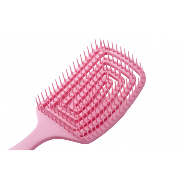 SOLOMEYA Расческа с ароматом клубники для сухих и влажных волос Wet Detangler Brush Paddle Strawberry (22 x 7 см)