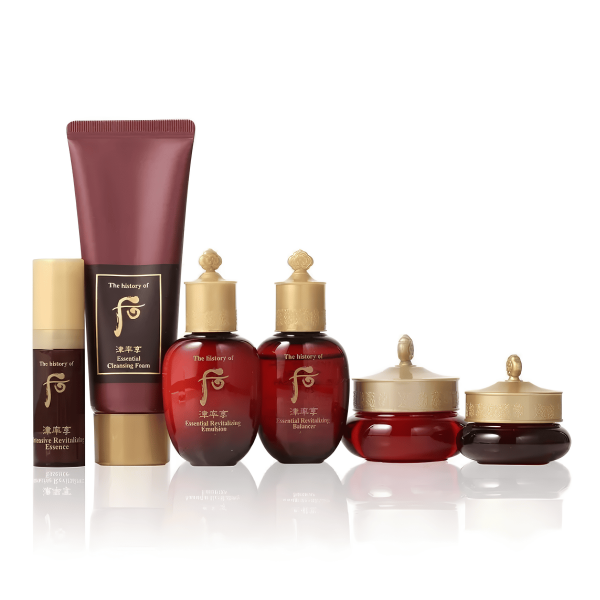 The History of Whoo Антивозрастной набор миниатюр для лица с экстрактом женьшеня Jinyulhyang Special Gift Set (40 мл + 2*20 мл + 5 мл + 4 мл + 10 мл)