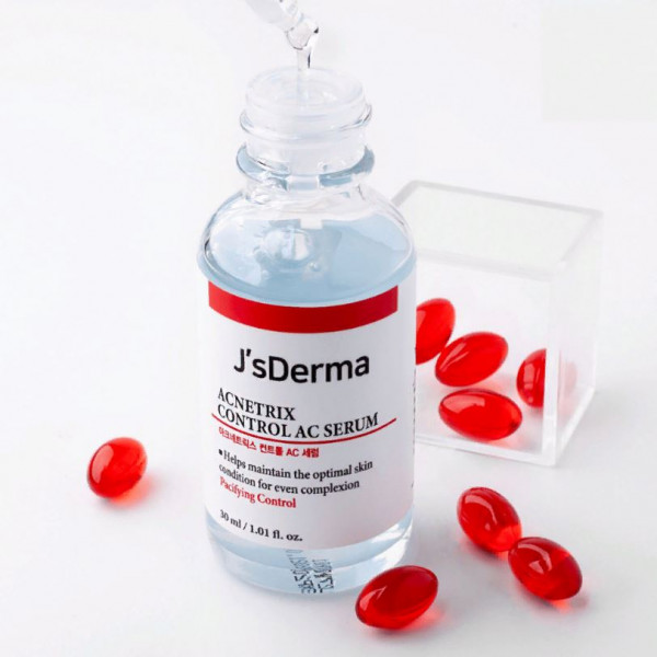 JsDerma Сыворотка для проблемной кожи лица с цинком и ниацинамидом Anti Ac Serum Acnetrix Niacinamide 8% Zn-PCA 1% (30 мл)