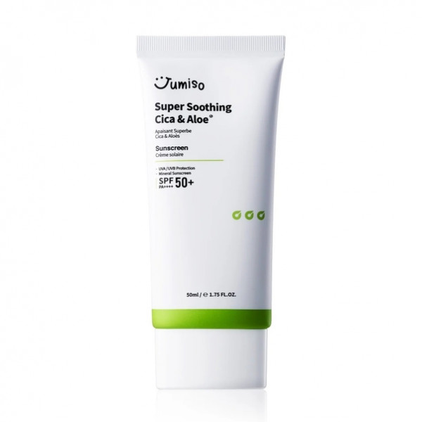 Jumiso Солнцезащитный успокаивающий крем для лица с центеллой и алоэ Super Soothing Cica & Aloe Sunscreen SPF50+ PA++++ (50 мл)