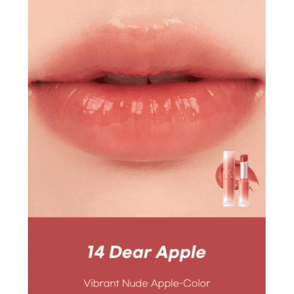 Rom&Nd Тающий оттеночный бальзам для губ "Яблочный нюд" Glasting Melting Balm 14. Dear Apple (3,5 г)