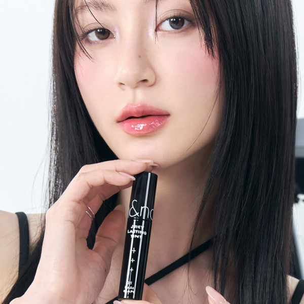 Rom&Nd Лимитированный глянцевый тинт для губ "Холодный виноград" X Inapsquare Juicy Lasting Tint 25. Bare Grape (5,5 г)