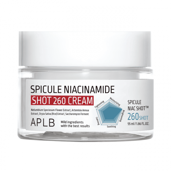 APLB Обновляющий крем для лица со спикулами и ниацинамидом Spicule Niacinamide Shot 260 Cream (55 мл)