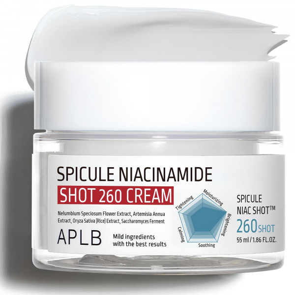 APLB Обновляющий крем для лица со спикулами и ниацинамидом Spicule Niacinamide Shot 260 Cream (55 мл)