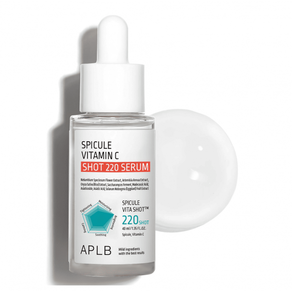 APLB Сыворотка для сияния кожи лица со спикулами и витамином С Spicule Vitamin C Shot 220 Serum (40 мл)